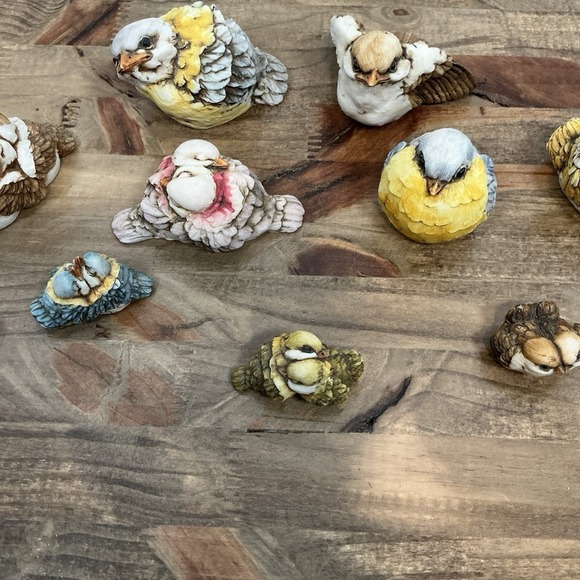 Artefice Ottanta D. Esposito Bird Figurine Lot of 9 80's Resin Cottagecore Farm - Picture 8 of 16